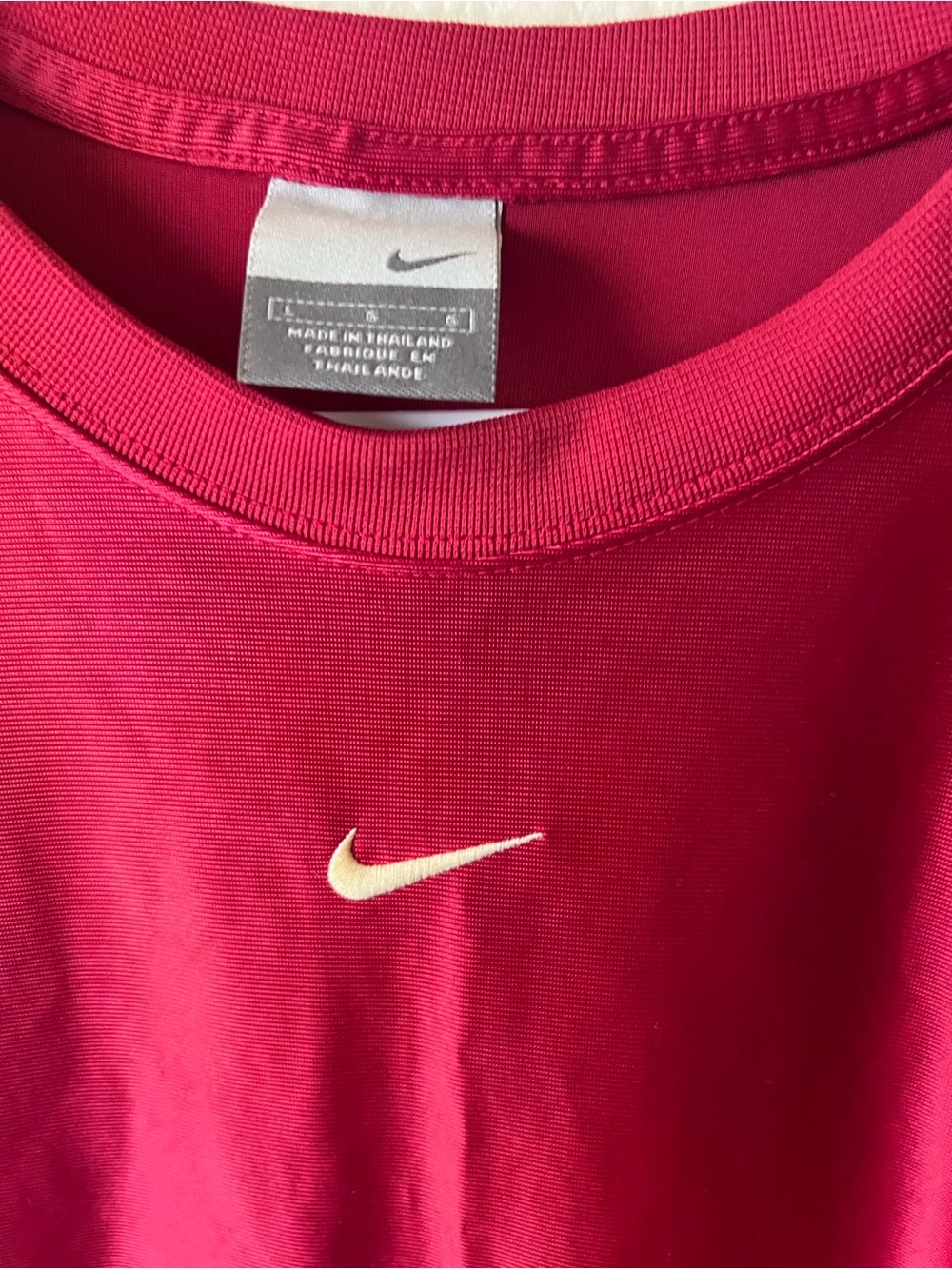 Vintage Y2K Nike Sleeveless Shirt Red Maroon Muscle Tee